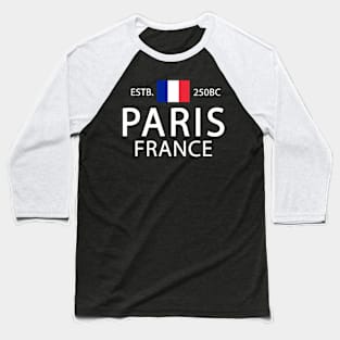 French Flag - France Ancestry - Paris Baseball T-Shirt